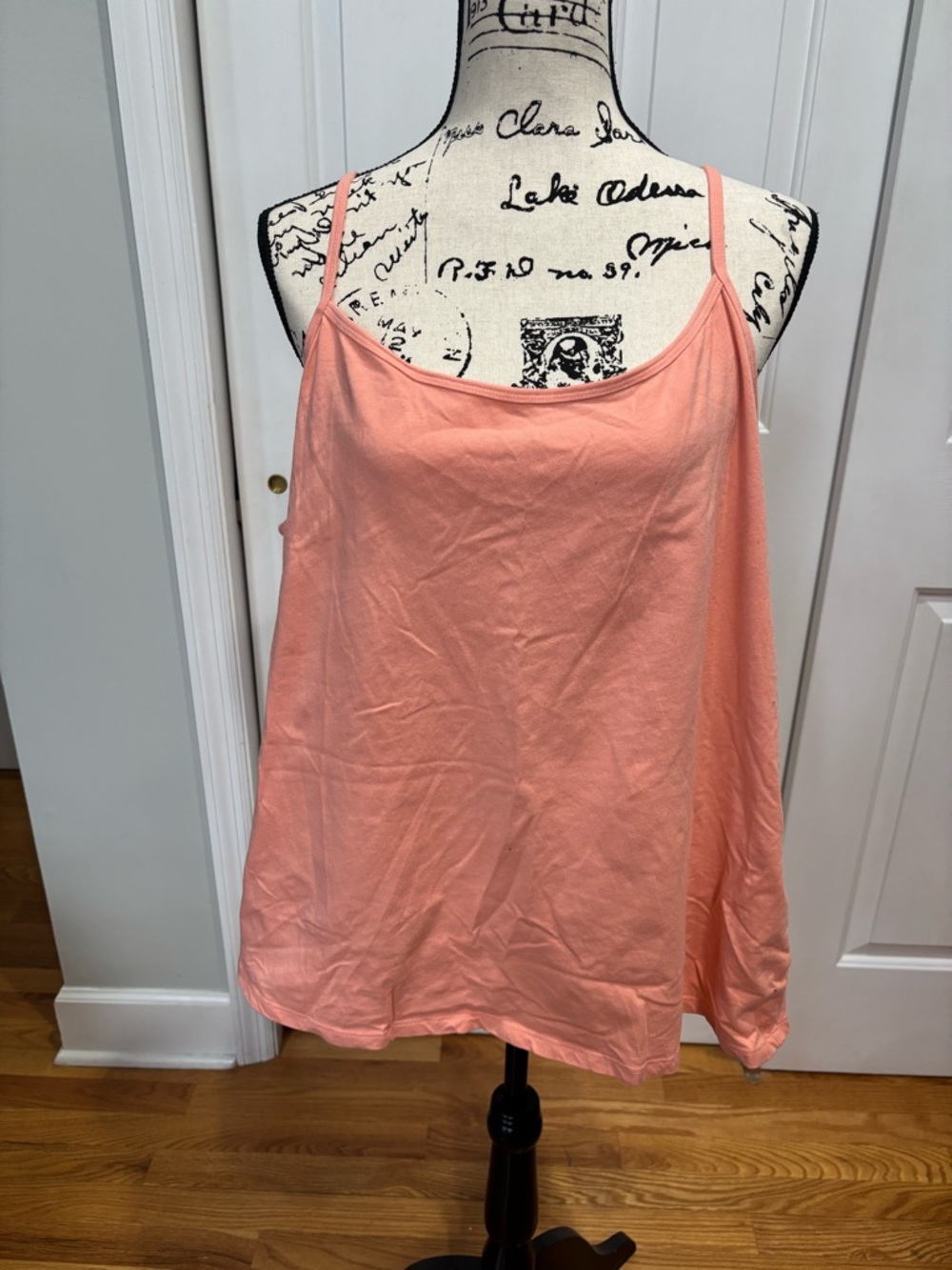 Lane Bryant Peach Essential Cotton Cami 26/28 EUC